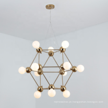 12 luzes de ferro forjado branco moderno design de casa decoração de interiores lustre de metal